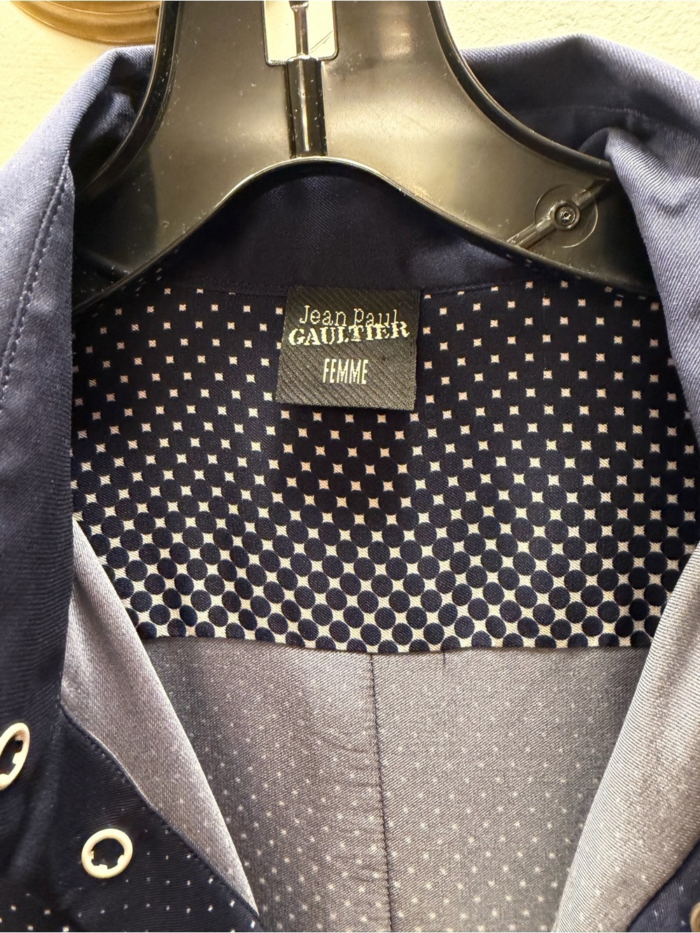Vintage Jean Paul Gaultier Femme Silk Stretch Polka Dot Gradient